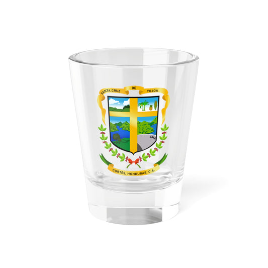 Escudo de Santa Cruz de Yojoa (Honduras) (Coat of Arms) Shot Glass 1.5oz