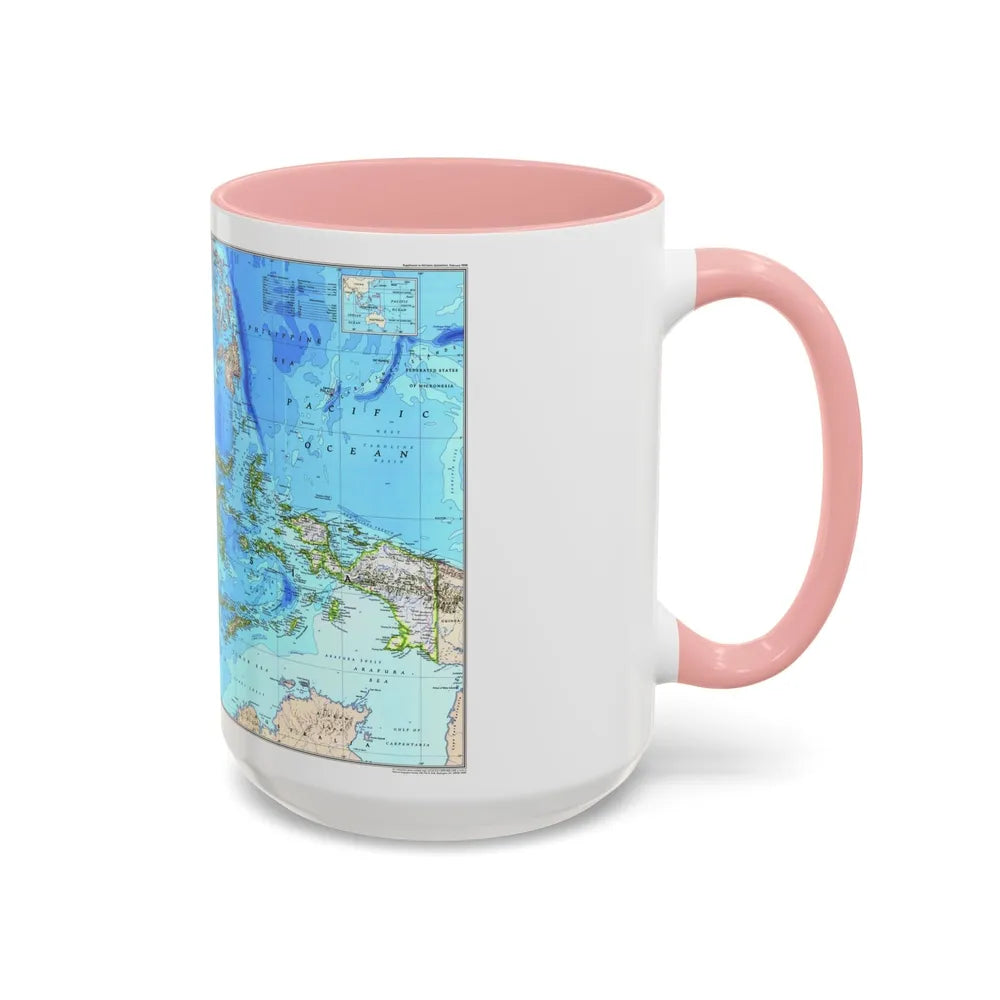 Indonesia 1 (1996) (Map) Accent Coffee Mug-Go Mug Yourself