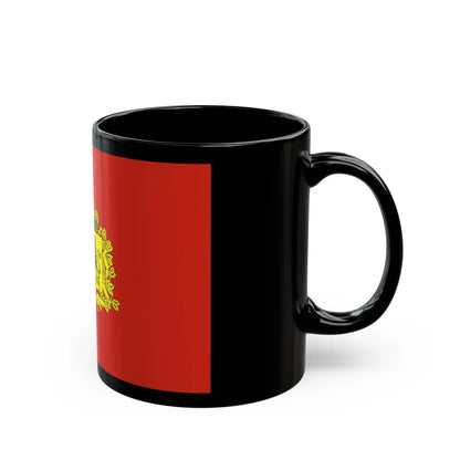 Flag of Vladimir Oblast Russia - Black Coffee Mug-Go Mug Yourself