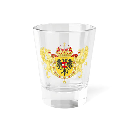 Ornamented Coat of Arms of Leopold I Holy Roman Emperor (Austria) (Coat of Arms) Shot Glass 1.5oz
