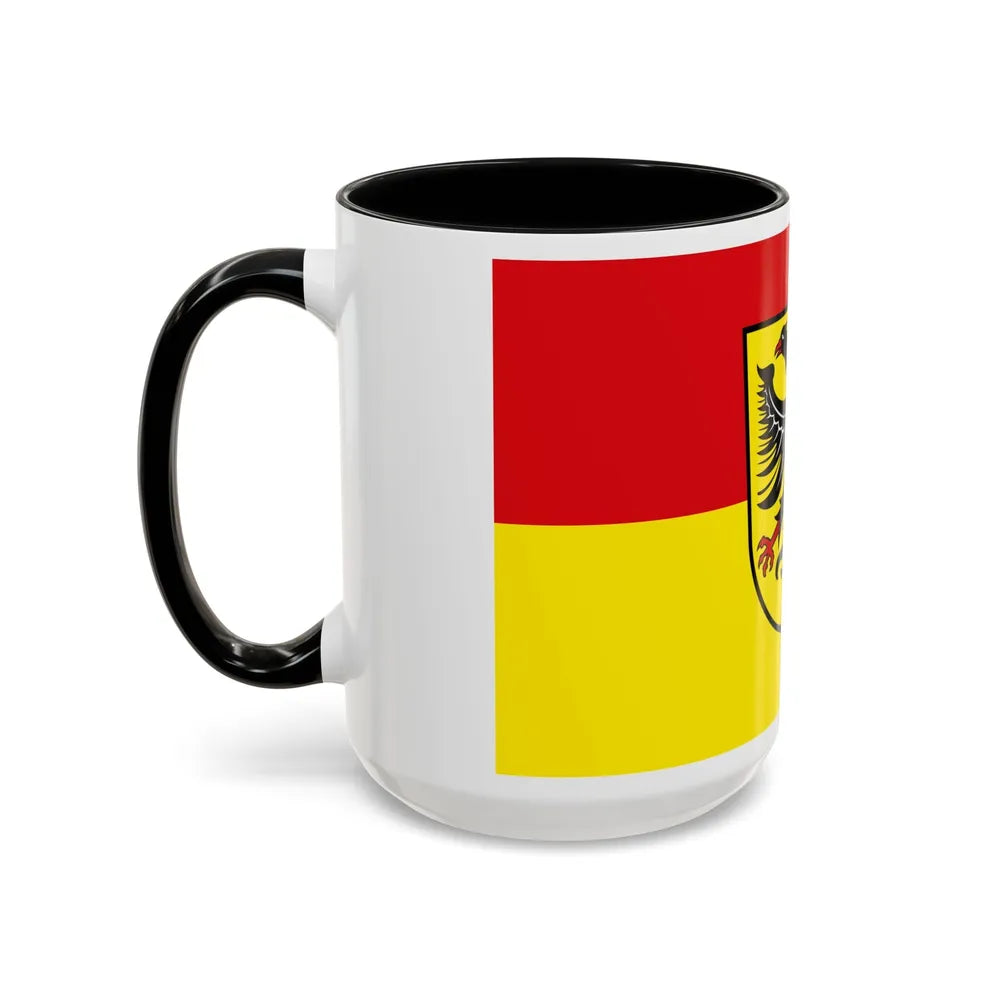 Flag of Biberach Germany - Accent Coffee Mug-Go Mug Yourself