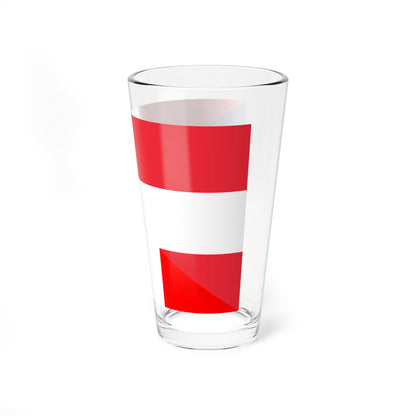 Flag of Austria and France (Austria) Pint Glass 16oz