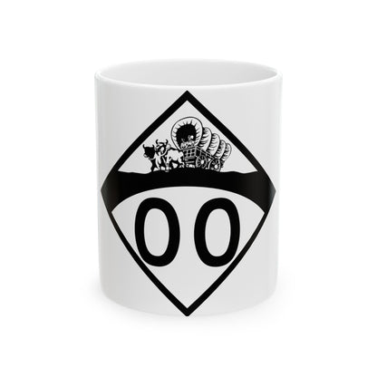 N-00 1950s template (Nebraska) (Road Sign) White Coffee Mug
