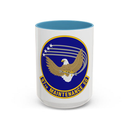 97 Maintenance Squadron AETC (U.S. Air Force) Accent Coffee Mug