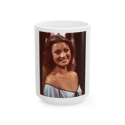 Jane Seymour #29 (Vintage Female Icon) White Coffee Mug-15oz-Go Mug Yourself