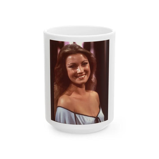 Jane Seymour #29 (Vintage Female Icon) White Coffee Mug-15oz-Go Mug Yourself