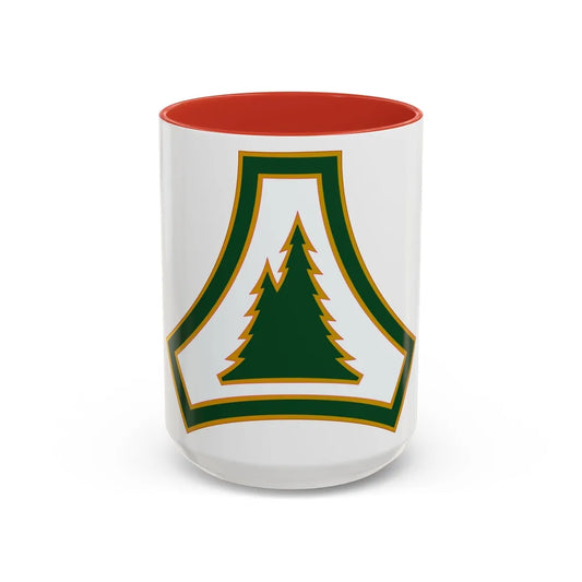 Fort McCoy (U.S. Army) Accent Coffee Mug-15oz-Red-Go Mug Yourself