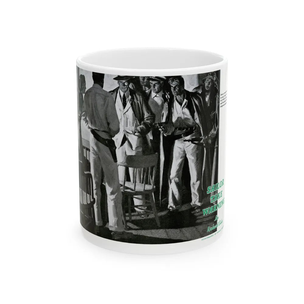 Donner Swung the Luger with Dangerous Abandon, 1940 - White Coffee Mug-11oz-Go Mug Yourself