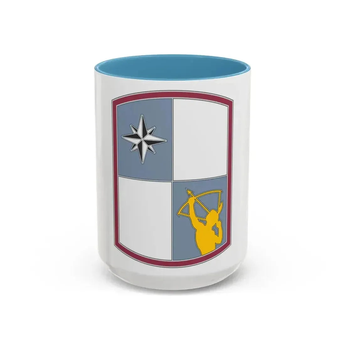 287 Sustainment Brigade (U.S. Army) Accent Coffee Mug 15oz Light Blue - Go Mug Yourself