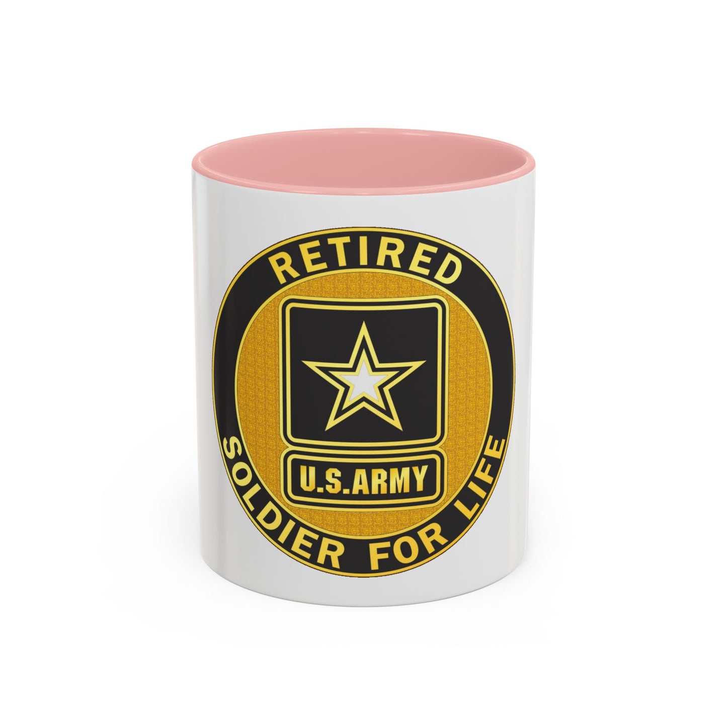 Retired Service Identification Badge (U.S. Army) Accent Coffee Mug
