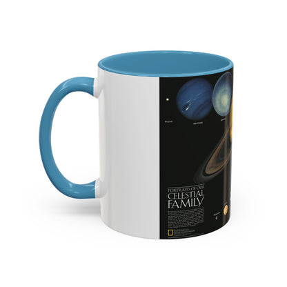 Space - The Solar System - Our Celestial Family (1990) (Map) Accent Coffee Mug