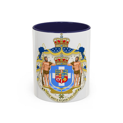 Royal Coat of Arms of Greece (1863-1936) - Accent Coffee Mug