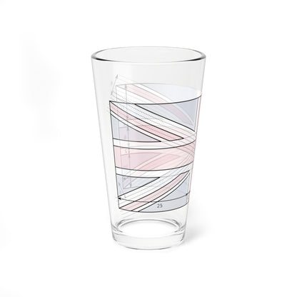 United Kingdom Flag Specifications (United Kingdom) Pint Glass 16oz