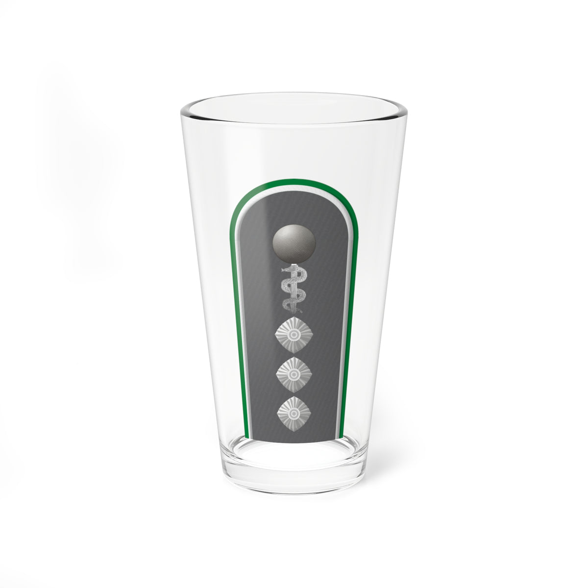 HD H 43b Stabsarzt Jg HM L (Germany) (Military Rank) Pint Glass 16oz