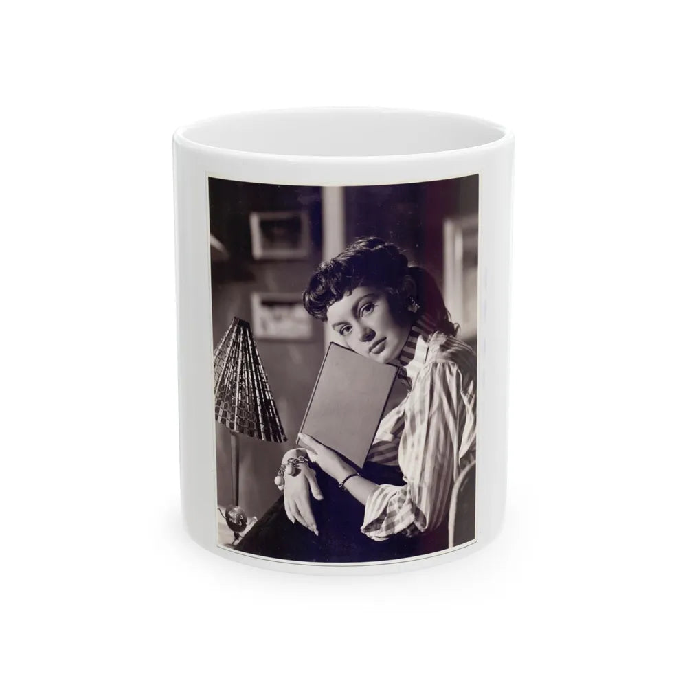 Janette Scott #37 (Vintage Female Icon) White Coffee Mug-11oz-Go Mug Yourself