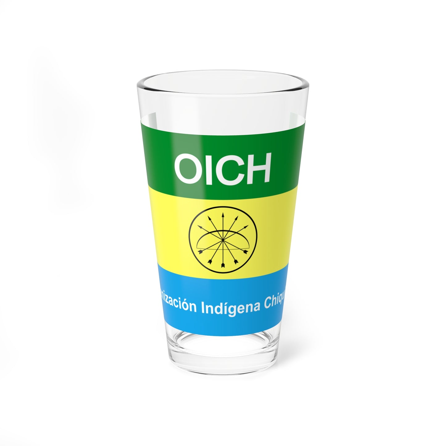 Organización Indígena Chiquitana flag 1 (Bolivia) Pint Glass 16oz