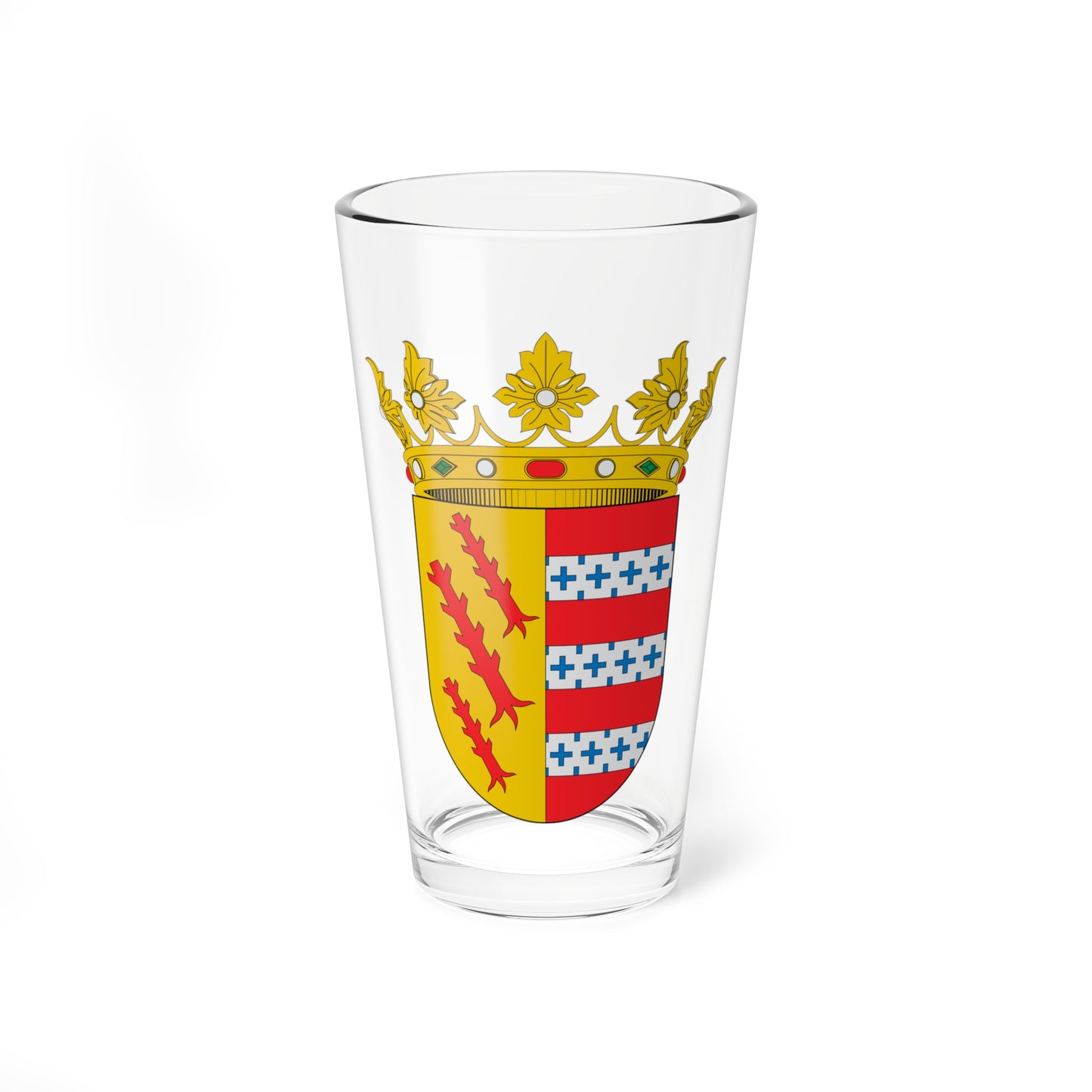 Escudo del ducado de Zaragoza (Spain) (Coat of Arms) Pint Glass 16oz