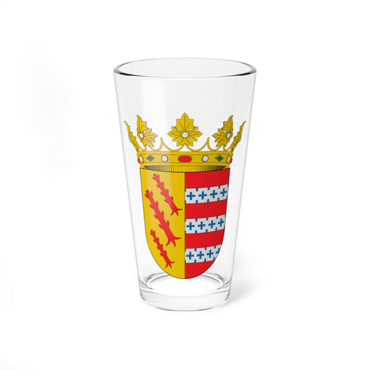 Escudo del ducado de Zaragoza (Spain) (Coat of Arms) Pint Glass 16oz