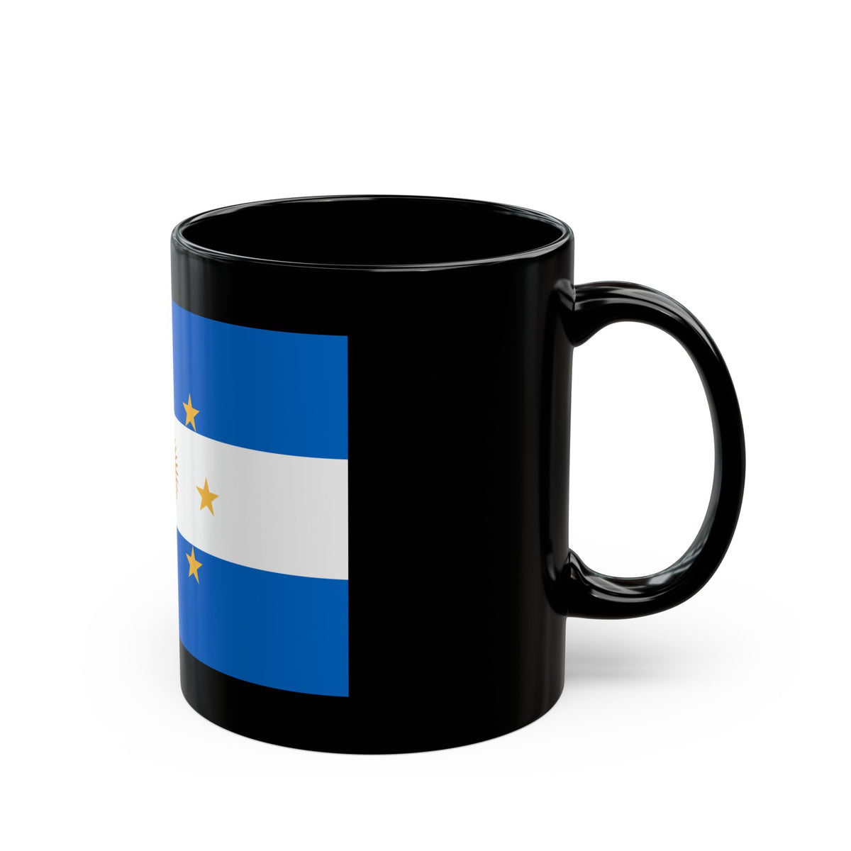 Navy Jack of Argentina 1818 - Black Coffee Mug