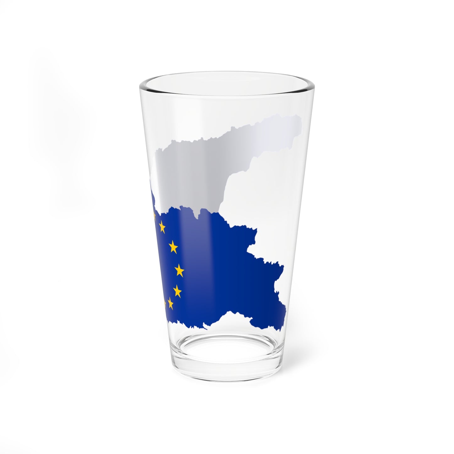 Flag map of Georgia European Union (Georgia) Pint Glass 16oz
