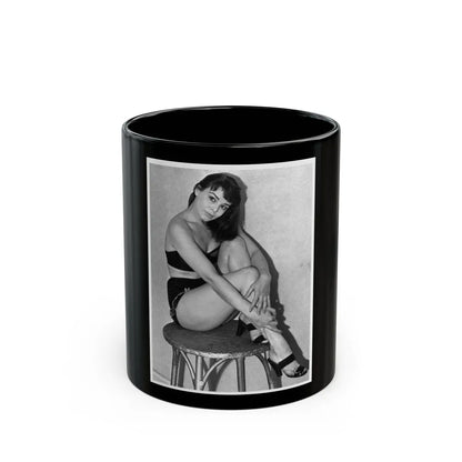 Janet Munro #22 (Vintage Female Icon) Black Coffee Mug-11oz-Go Mug Yourself