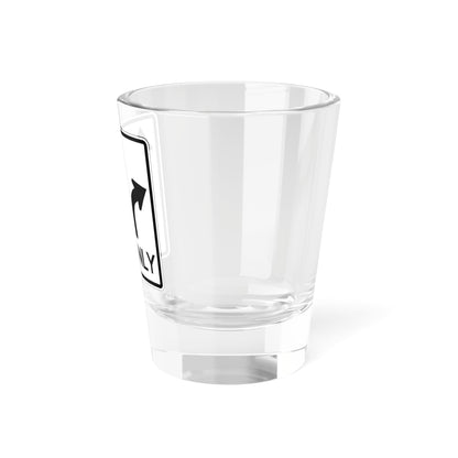 MUTCD-CA R61-3.1 (California) (Road Sign) Shot Glass 1.5oz
