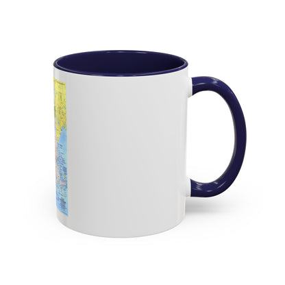 USA - Western New England 1 (1975) (Map) Accent Coffee Mug