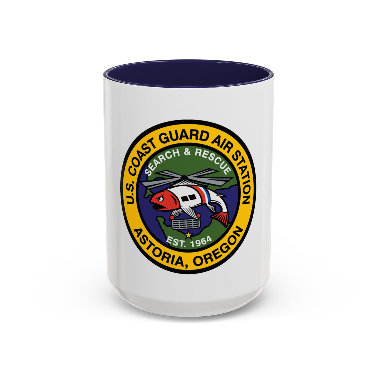 USCG AS Astoria Oregon (U.S. Coast Guard) Accent Coffee Mug