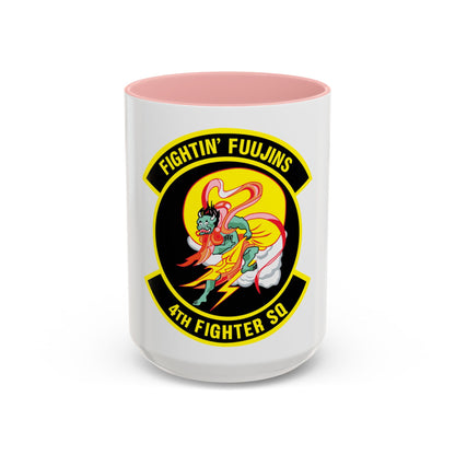 4th Fighter SQ Fightin' Fuujins (U.S. Air Force) Accent Coffee Mug