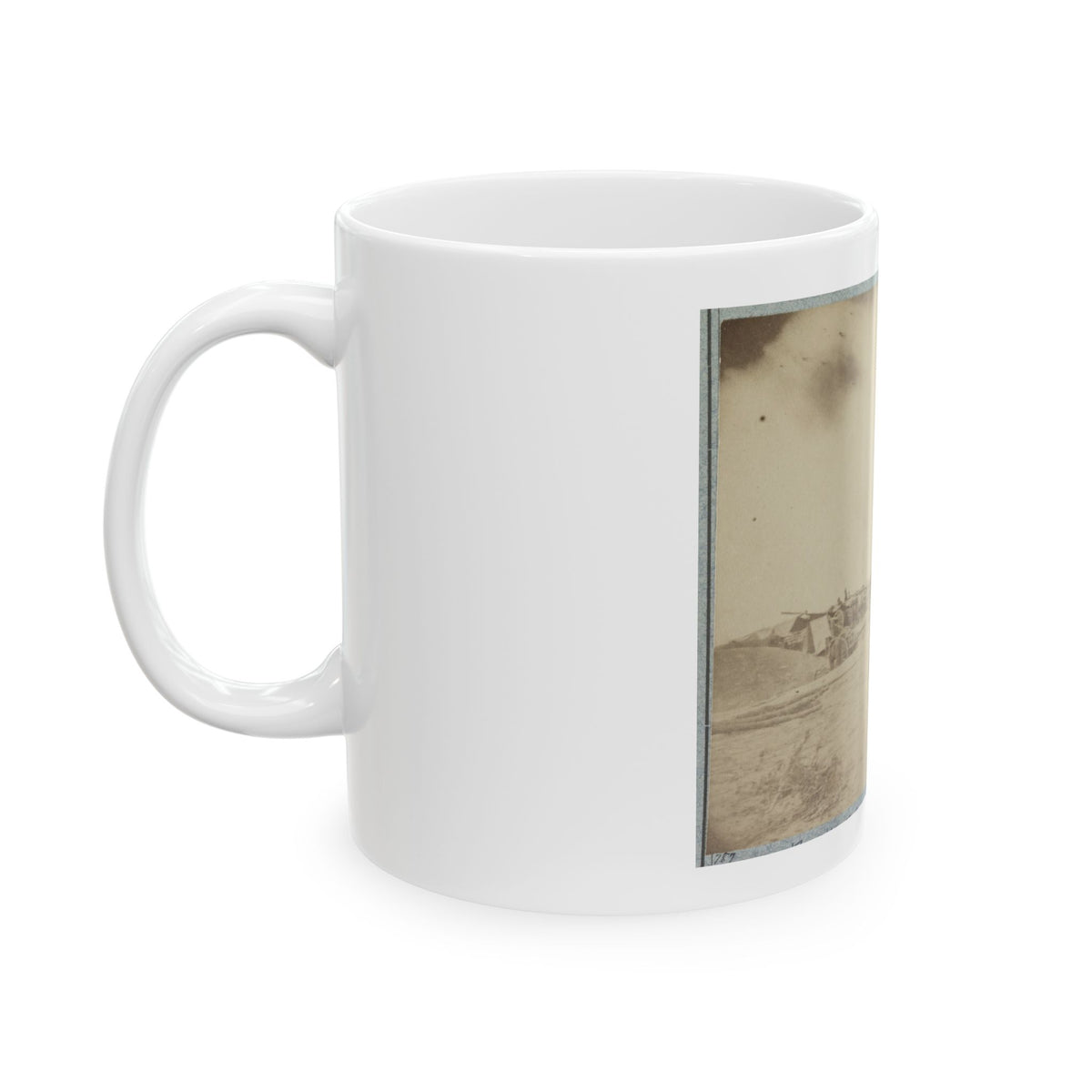 Cowan's Independent Battery, 1st N.Y., Inside One Of The Rebel Forts In Front Of Petersburg, 24th June 1864 (U.S. Civil War) White Coffee Mug