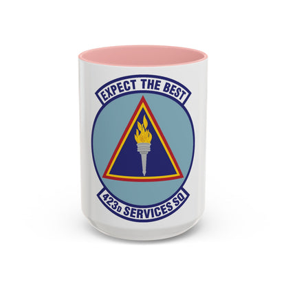 423d Services Squadron (U.S. Air Force) Accent Coffee Mug