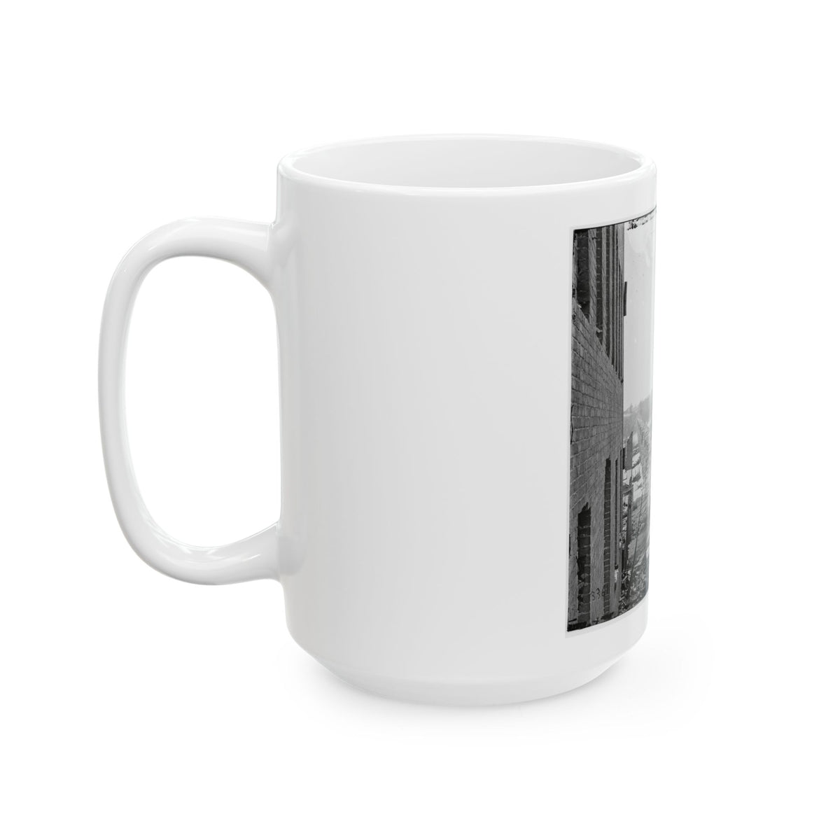 Richmond, Va. Ruins Of Richmond & Petersburg Railroad Bridge (U.S. Civil War) White Coffee Mug