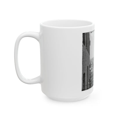 Richmond, Va. Ruins Of Richmond & Petersburg Railroad Bridge (U.S. Civil War) White Coffee Mug