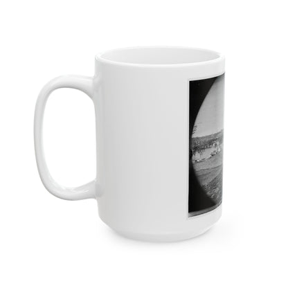 Richmond, Va. View Of City From Belle Isle; Gun In Foreground (U.S. Civil War) White Coffee Mug