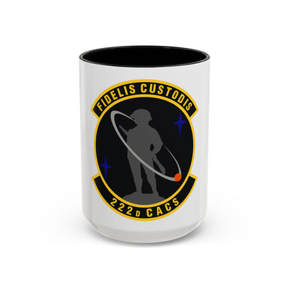 222d Command & Control Squadron (U.S. Air Force) Accent Coffee Mug
