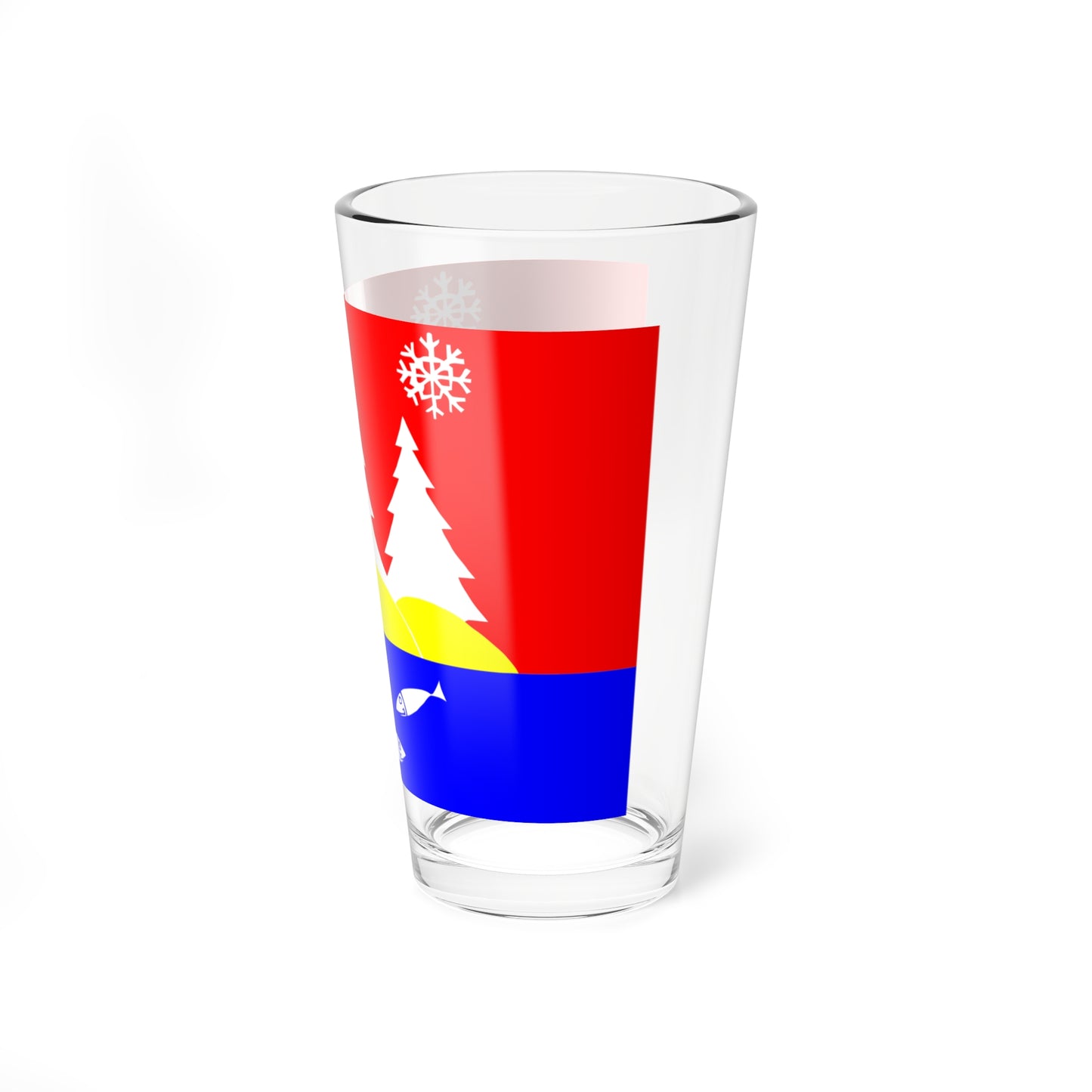 Flag toxovo Leningrad oblast (Russia) Pint Glass 16oz