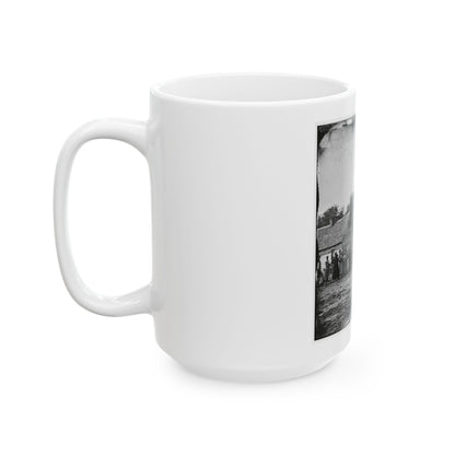 Beaufort, South Carolina. Group Of Negroes On J.J. Smith's Plantation (U.S. Civil War) White Coffee Mug