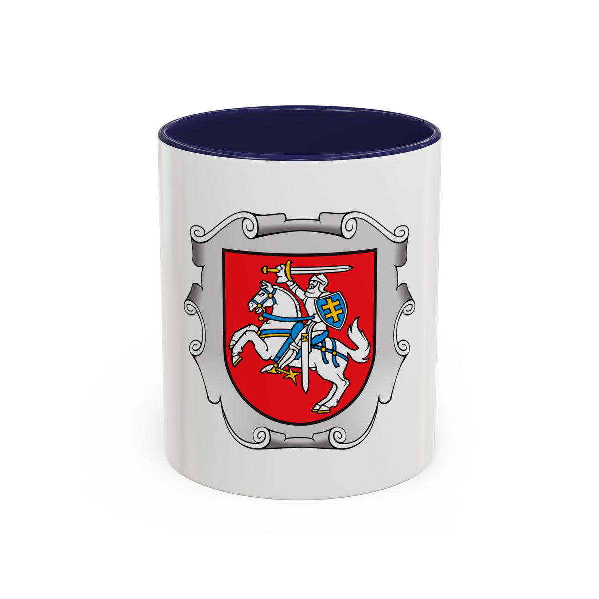 Coat of arms of the Ministry of the Interior of Lithuania - Accent Coffee Mug
