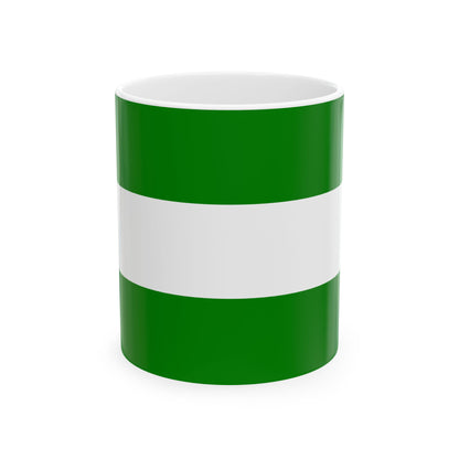 Flag of Rotterdam the second city of The Netherlands - White Coffee Mug-11oz-Go Mug Yourself