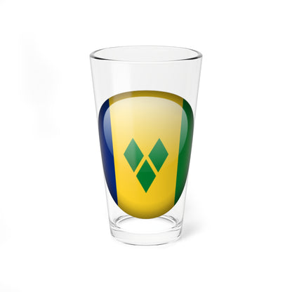 Flag orb Saint Vincent and the Grenadines (Saint Vincent and the Grenadines) Pint Glass 16oz