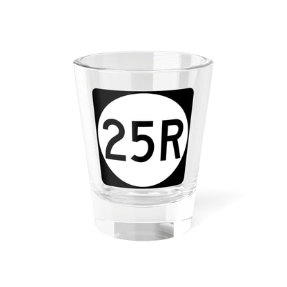 PR tertiary 25R (Puerto Rico) (Road Sign) Shot Glass 1.5oz