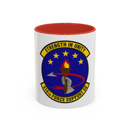 916th Force Support Squadron (U.S. Air Force) Accent Coffee Mug
