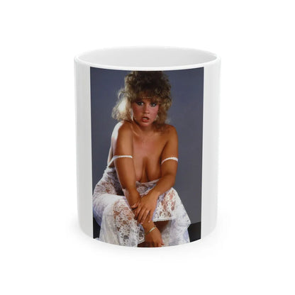 Linda Blair #27 (Vintage Female Icon) White Coffee Mug-11oz-Go Mug Yourself