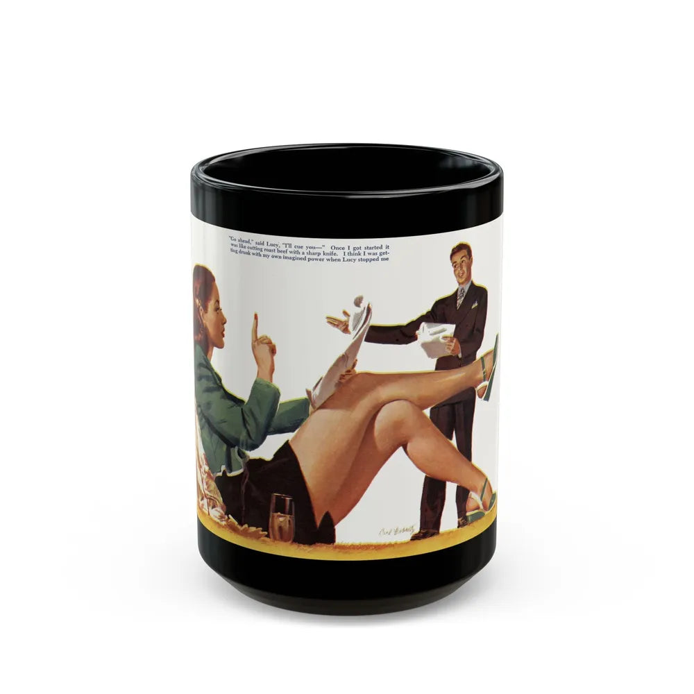 Drunk With Power, 1947 - Black Coffee Mug-15oz-Go Mug Yourself