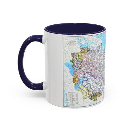 Russia and the Newly Independent Nations (1993) (Map) Accent Coffee Mug