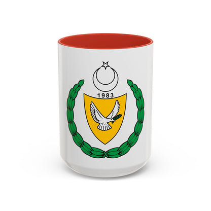 Coat of arms of the Turkish Republic of Northern Cyprus (1983-2007) - Accent Coffee Mug