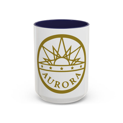 Seal of Aurora Colorado - Accent Coffee Mug