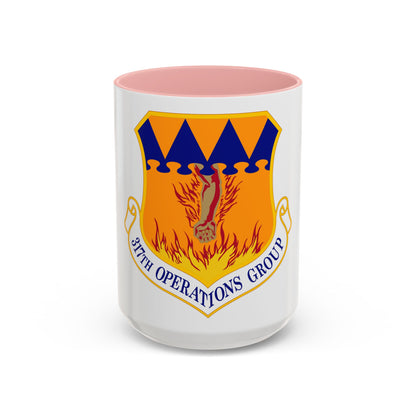 317 Operations Group AMC (U.S. Air Force) Accent Coffee Mug