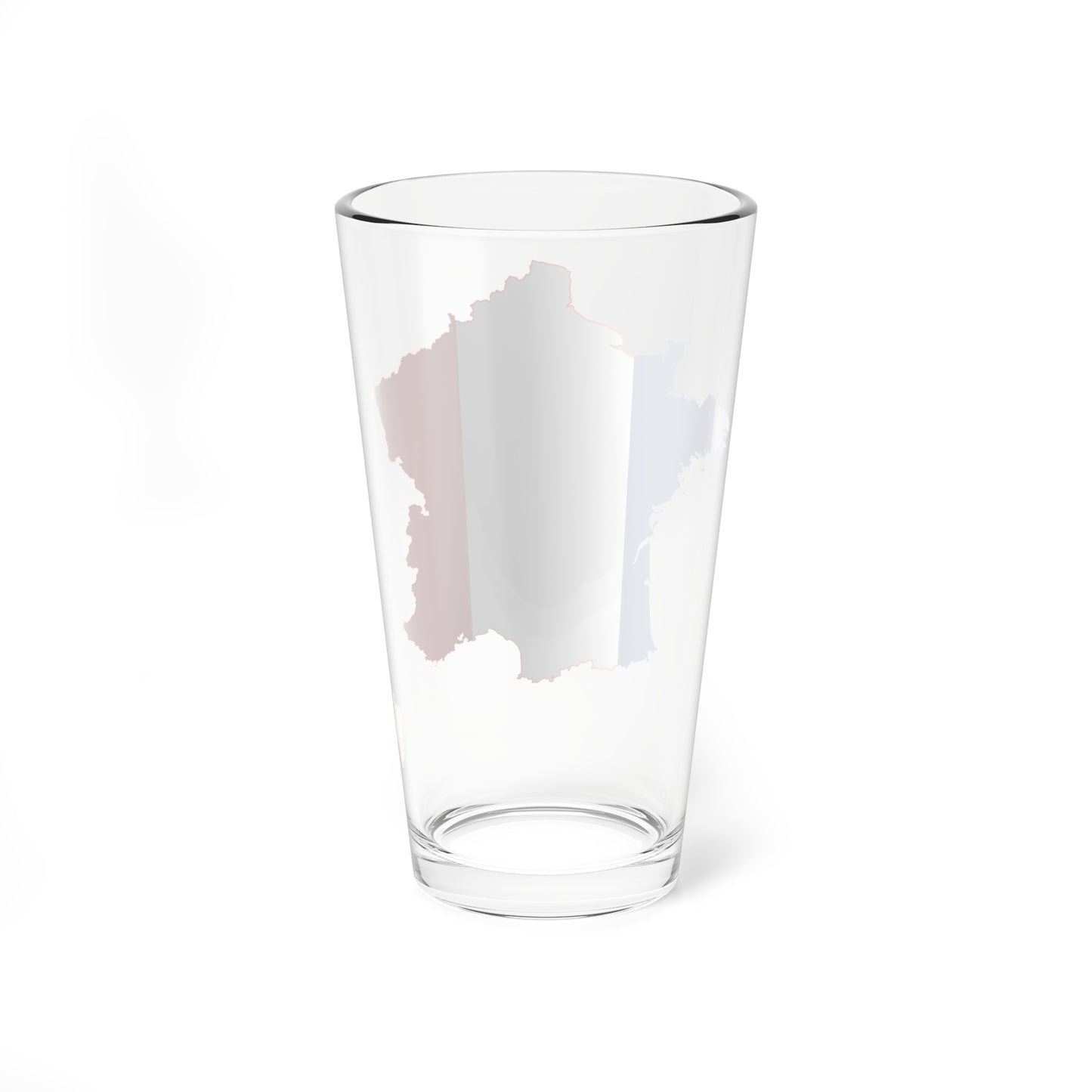 Flag-map of France2 (France) Pint Glass 16oz
