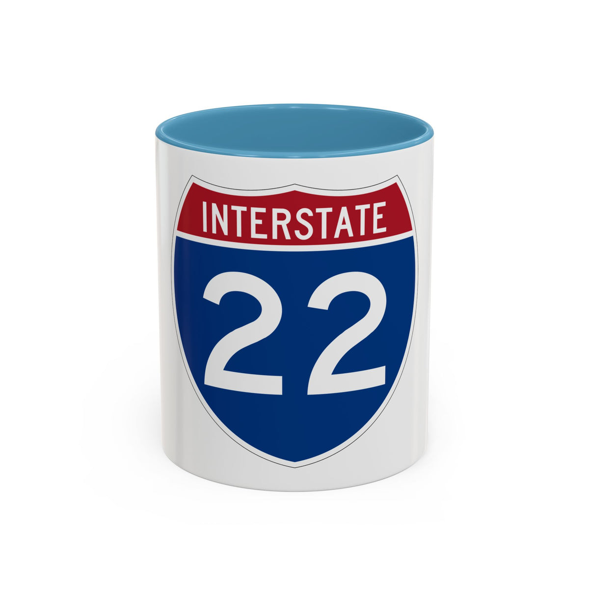 Interstate 22 (U.S. Highways) Accent Coffee Mug